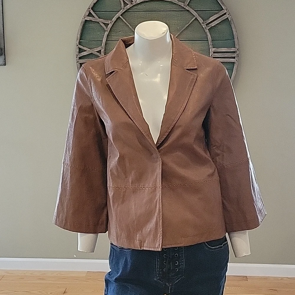 Anthropologie Hayden Faux Leather Jacket. - Picture 4 of 16